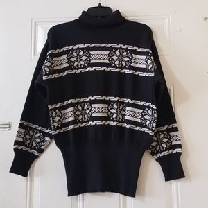 Vintage Head Wool Blend Turtleneck Sweater Size M
